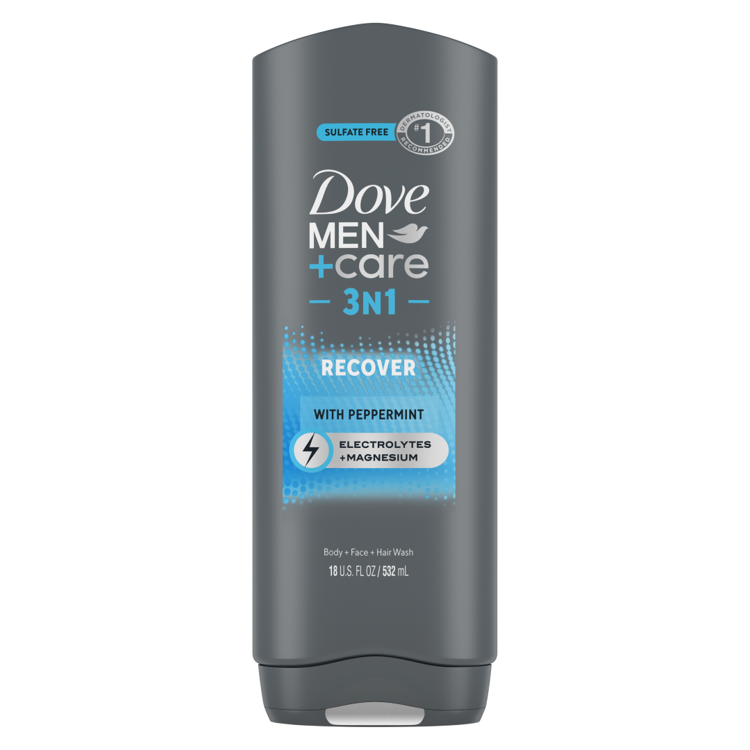 DOVE MEN+CARE 3IN1 WASH RECOVER PEPPERMINT 532ML
